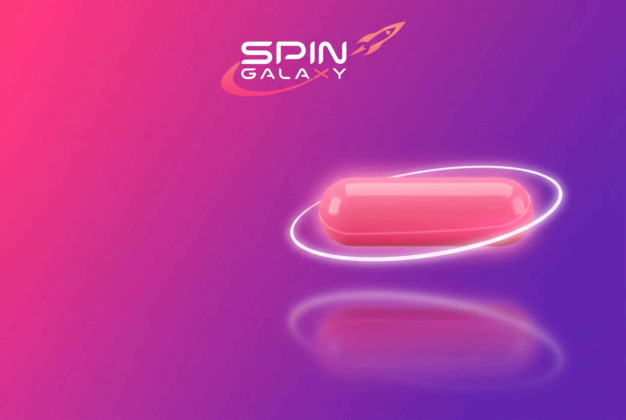 Spin Galaxy sign-up artwork with an orbiting registration button