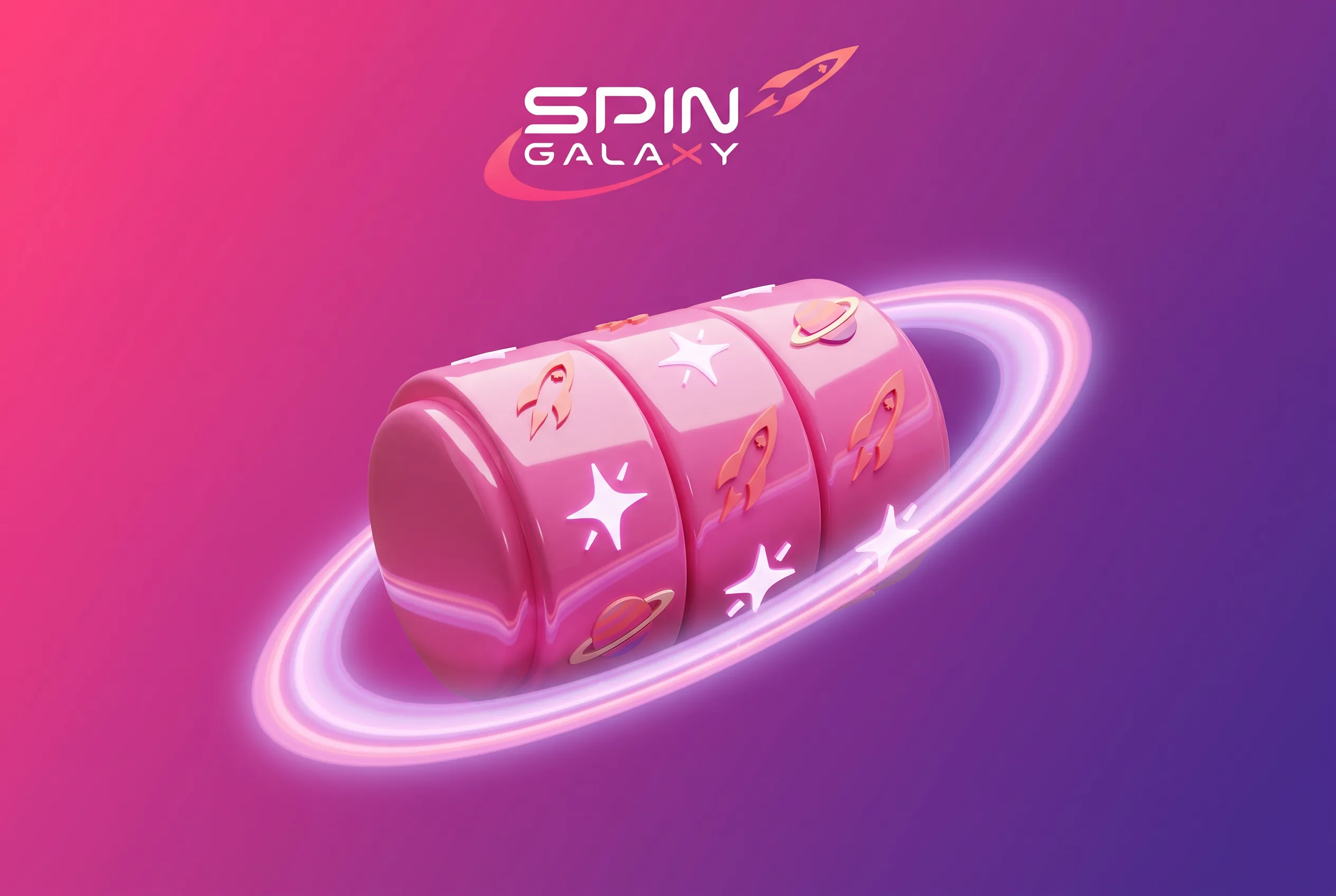 Spin Galaxy pokies artwork with the casino’s planet-chip theme
